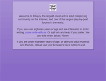 Tablet Screenshot of elliquiy.com